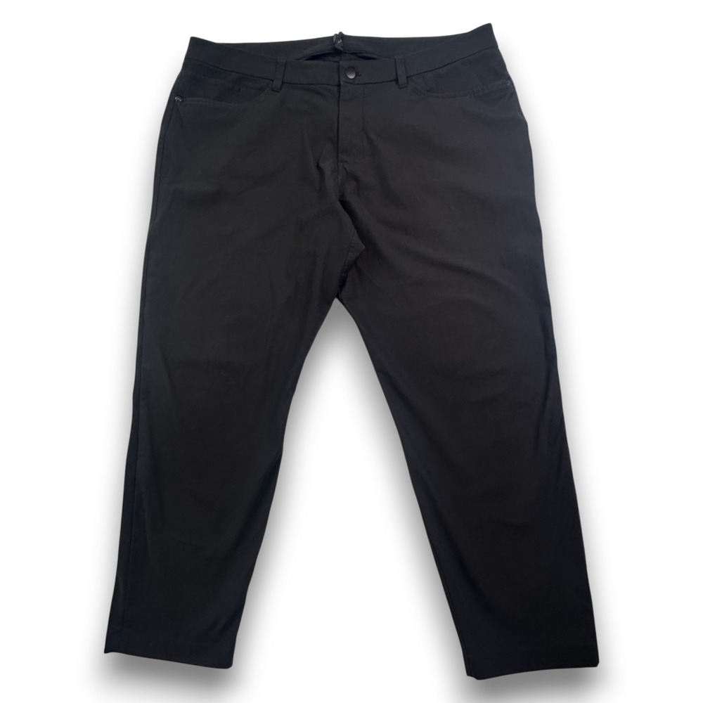 Lululemon ABC Classic-Fit Pant 30 Warpstreme Black Mens 40 LM5AQRS